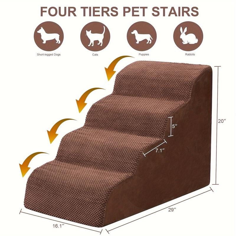 Soft Foam Doggie Ladder - Extra Wide Non-Slip High Density Foam Dog