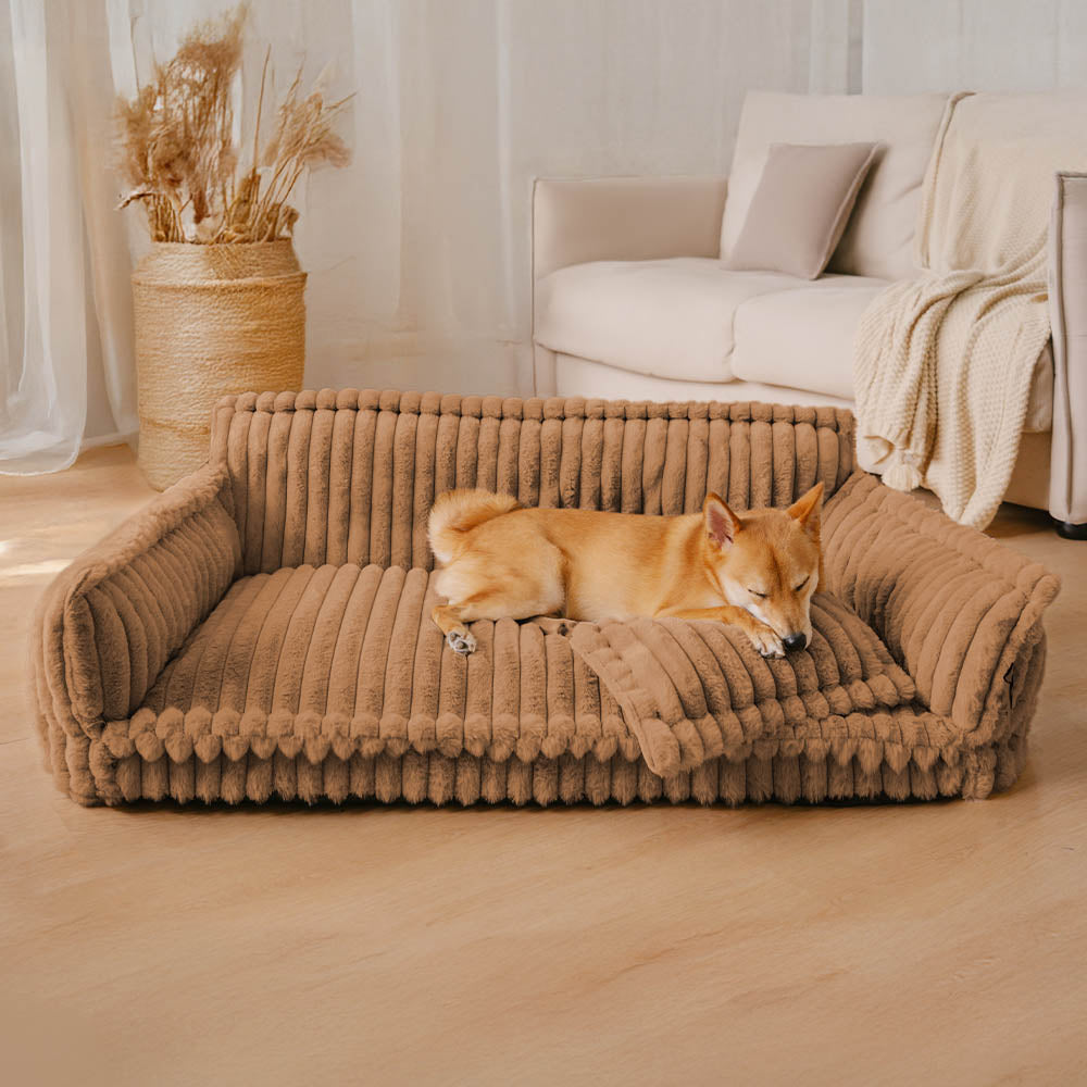 Orthopedic Fluffy Dog Sofa Bed-Where Ultimate Comfort Meets Modern Home Style