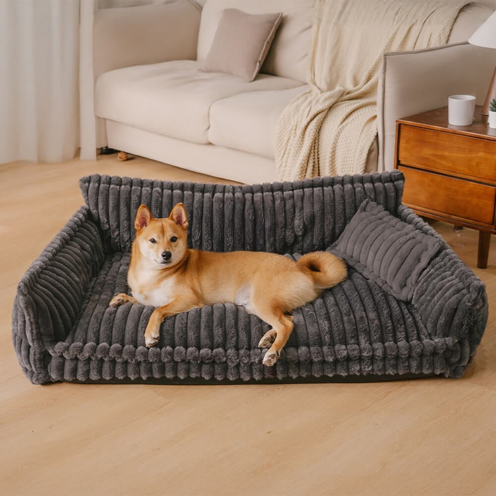 Orthopedic Fluffy Dog Sofa Bed-Where Ultimate Comfort Meets Modern Home Style