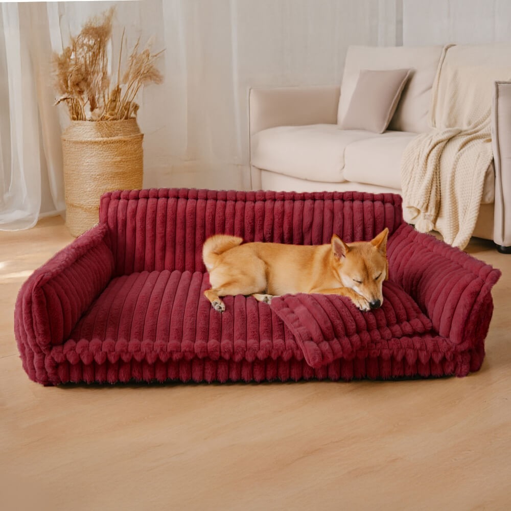 Orthopedic Fluffy Dog Sofa Bed-Where Ultimate Comfort Meets Modern Home Style