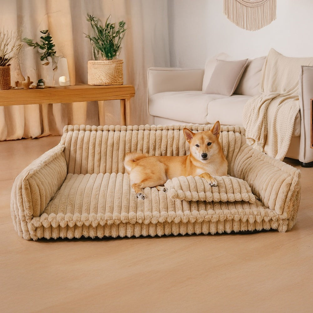Orthopedic Fluffy Dog Sofa Bed-Where Ultimate Comfort Meets Modern Home Style