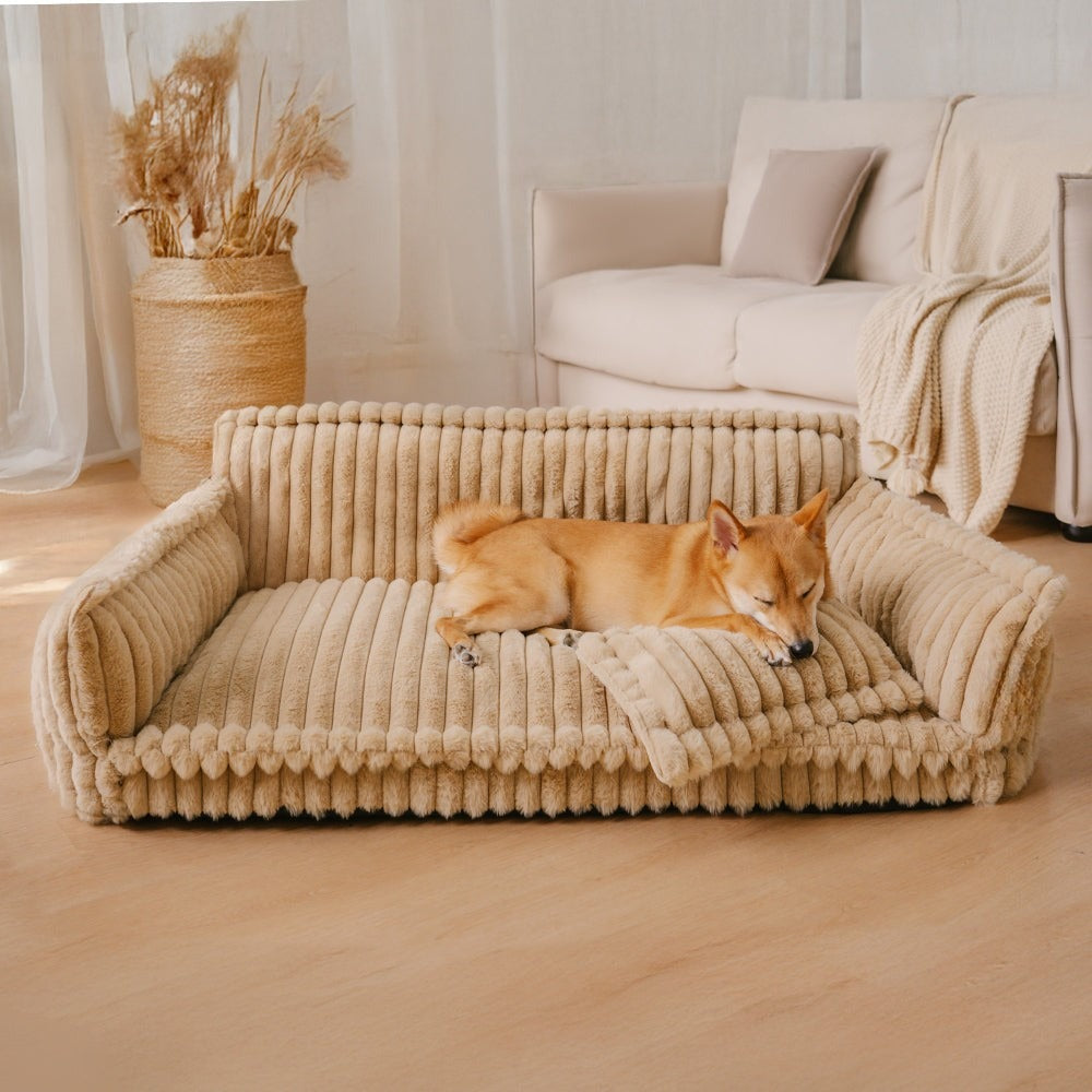 Orthopedic Fluffy Dog Sofa Bed-Where Ultimate Comfort Meets Modern Home Style