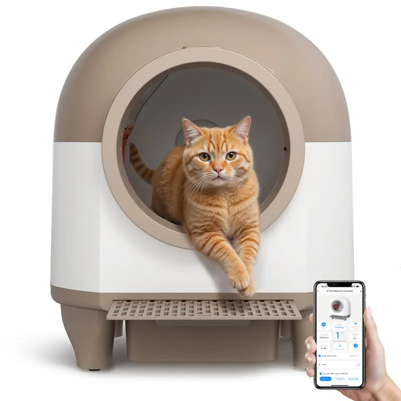 Smart Self-Cleaning Cat Litter Box — Safe, Quiet & App-Controlled