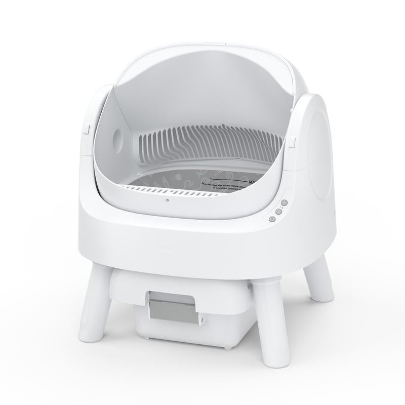 Self-Cleaning Open-Top Cat Litter Box — Easy, Clean, and Stress-Free Pet Care